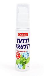 Купить Гель-смазка Tutti-frutti со вкусом сладкой мяты - 30 гр. в Москве.