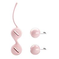 Купить Нежно-розовые вагинальные шарики на сцепке Kegel Tighten Up I в Москве.