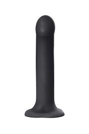 Купить Черный фаллос на присоске Silicone Bendable Dildo L - 19 см. в Москве.