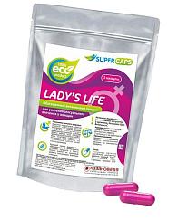 Купить Возбуждающие капсулы Ladys Life - 2 капсулы (0,35 гр.) в Москве.