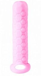Купить Розовый фаллоудлинитель Homme Long - 13,5 см. в Москве.