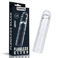 Купить Прозрачная насадка-удлинитель Flawless Clear Penis Sleeve Add 2 - 19 см. в Москве.