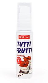 Купить Гель-смазка Tutti-frutti со вкусом тирамису - 30 гр. в Москве.