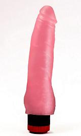 Купить Розовый гелевый виброфаллос - 17,5 см. в Москве.