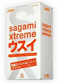 Купить Ультратонкие презервативы Sagami Xtreme SUPERTHIN - 15 шт. в Москве.