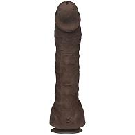 Купить Коричневый фаллоимитатор-гигант Prince Yahshua ULTRASKYN 10.5” Cock with Removable Vac-U-Lock Suction Cup - 27,4 см. в Москве.