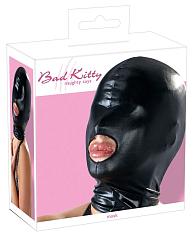 Купить Черная эластичная маска на голову с отверстием для рта в Москве.