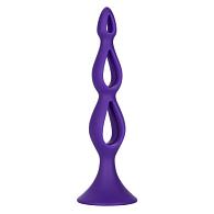 Купить Фиолетовая анальная елочка Silicone Triple Probe - 14,5 см. в Москве.