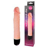 Купить Реалистичный фаллоимитатор с ротацией Realistic Cock Vibe - 23,5 см. в Москве.