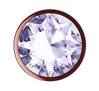 Купить Пробка цвета розового золота с прозрачным кристаллом Diamond Moonstone Shine L - 8,3 см. в Москве.