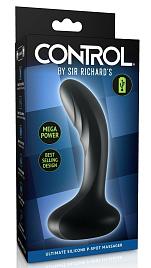 Купить Черный массажер простаты Ultimate Silicone P-Spot Massager - 13,9 см. в Москве.