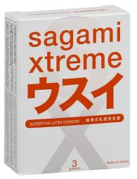 Купить Ультратонкие презервативы Sagami Xtreme SUPERTHIN - 3 шт. в Москве.