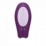 Купить Фиолетовый вибратор для пар Double Joy с управлением через приложение в Москве.