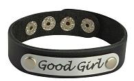 Купить Кожаный браслет Good Girl в Москве.