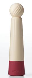 Купить Бежевый вибратор с шаровидной мягкой головкой IROHA Rin Akane - 14,8 см. в Москве.