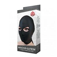 Купить Чёрная маска-шлем с отверстием для глаз в Москве.