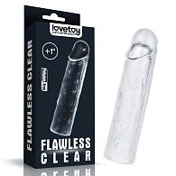 Купить Прозрачная насадка-удлинитель Flawless Clear Penis Sleeve Add 1 - 15,5 см. в Москве.