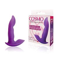 Купить Фиолетовый силиконовый вибромассажер  Cosmo - 9,5 см. в Москве.