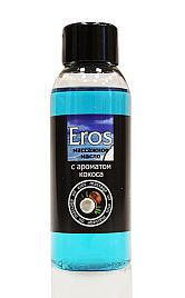 Купить Массажное масло Eros tropic с ароматом кокоса - 50 мл. в Москве.